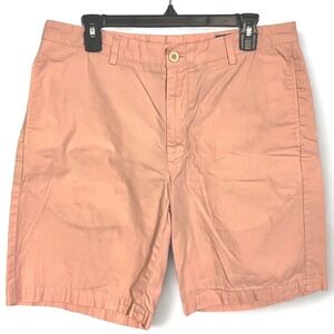 Vineyard‎ Vines Club Shorts Men's Size 34 Salmon Pink Chino Cotton Casual Preppy
